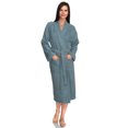 thumbnail image 3 of TowelSelections Womens Robe, Premium Cotton Bathrobe, Spa Terry Cloth Robes for Women Small/Medium Stone Blue, 3 of 6