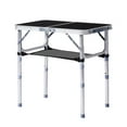 thumbnail image 2 of Folding Camping Table, 3 Adjustable Heights, Mesh Shelf, 110lb Capacity for Camping/Picnics/Beach/Patio, 2 of 12