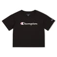 thumbnail image 4 of Champion Girls Meet and Greet Loose-Fit Tee - Black - Size Large, 4 of 4