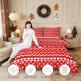 thumbnail image 4 of Erosebridal Knit Reindeer King Size Comforter Sets 3pcs,Cozy Winter Comforters King Size,Red,Reversible,1 Comforter and 2 Pillowcases, 4 of 6