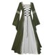 thumbnail image 2 of ICHUANYI Clearance Fashion Women Patchwork Casual Vintage Floor Length Gothic Cosplay Dress(Green, S) ICHUANYI WER2023080711799, 2 of 7