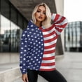 thumbnail image 5 of COEQINE Women's Hoodies Pullover Sweatshirts Long Sleeves Loose Crewneck Tops Oversized Printing Soft Cozy Fashion Y2K Lightweight American Flag Fall Winter Outfits Clothes, 2XL, 5 of 7
