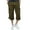 Brown, variant on fartey Camo Capri Pants for Men Plus Size Zipper Button Cargo Cropped Pants Loose Fitted Multiple Pockets Tactical Military Shorts, S-5XL