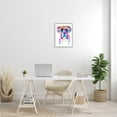 thumbnail image 2 of Boxer Dog Vivid Watercolor Style Animals & Insects Graphic Art Gray Framed Art Print Wall Art, 2 of 7