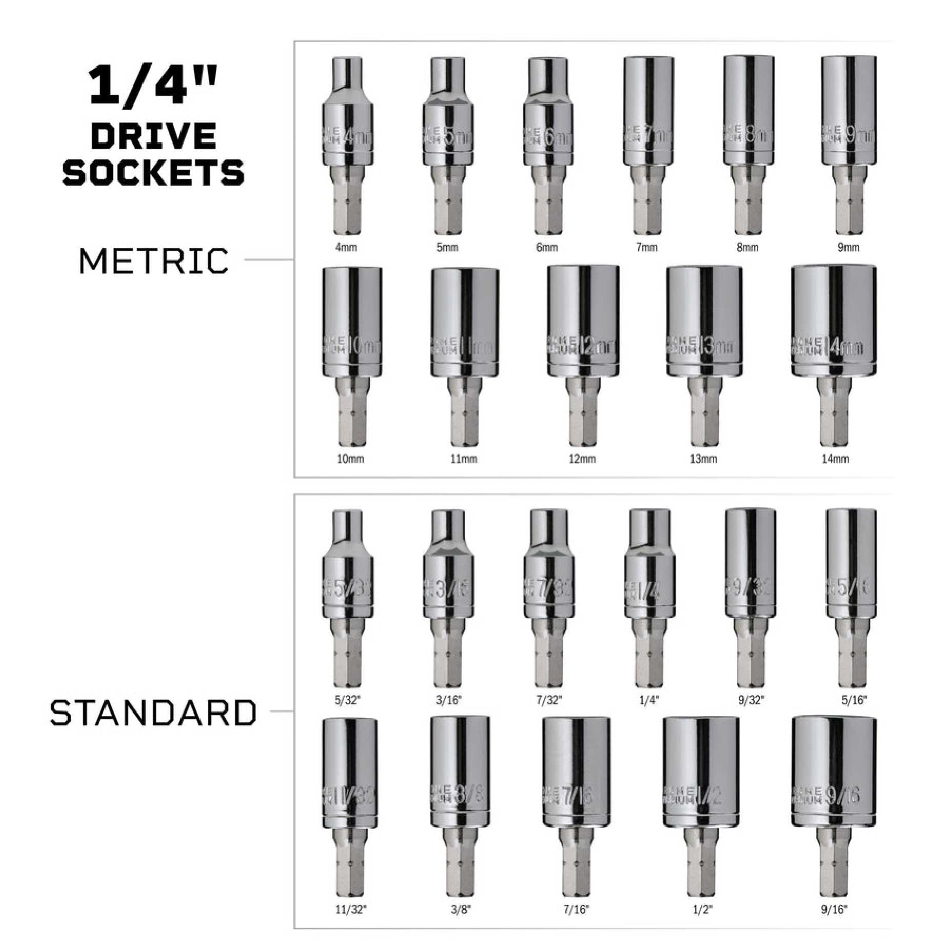 FIX IT STICKS All-Purpose 22-Pieces 1/4in Drive Socket Tool Set (FISAPK-SS22P)
