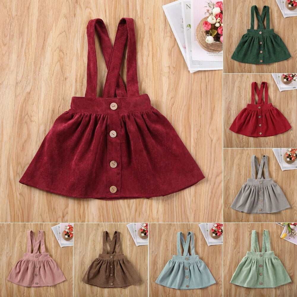 Pudcoco Canis Toddler Kids Baby Girls Party Strap Suspender Skirt