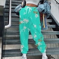 thumbnail image 2 of Sweatpants for Women Fall and Winter Elastic Waisted Casual Print Loose Joggers Comfy Ankle Pants, 2 of 5