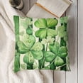 thumbnail image 3 of YINGXI St Patricks Day Throw Pillow Covers Polka Dot Striped Pillow Covers Shamrock Clover Grey Plaid Pillow Case for Living Room Couch Sofa Car 22x22in, 3 of 5