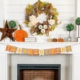 thumbnail image 5 of Bcylexb Fall Floral Wreath for Front Door, 17.7" Artificial Hanging Door Wreath Seasonal Decorations for Wall Porch Window Home, 5 of 9
