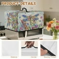 thumbnail image 7 of Whosucclay Dragonfly Daisy Leaf Print Microwave Oven Grill Cover Protector Heat-Resistant Microwave Oven Cover Dustproof Stain Resistant Machine Protector for Home Kitchen Decor-L, 7 of 7
