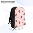 thumbnail image 4 of Disketp Strawberry Mochila Unisex de Apertura Lateral Completa, Mochila para Laptop para Escuela, Trabajo y Viajes, 4 of 8