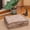 Light Brown, variant on Dekorist Floor Cushion, Floor Pillow Thick Floor Seating, Comfortable Supportive, Quilted Soft Booster Seat Pad for Yoga Meditation, Cat and Dog bed, Yoga cushion, 22X5 inch, Green