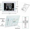 thumbnail image 3 of Extra Large Digital Calendar Clock Date Time and Day Dementia Clock for Visually Impaired Elderly 8 Alarm Options, White, 3 of 5