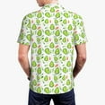 thumbnail image 4 of Balery Kawaii Avocado Printed Men’s Short Sleeve Polo Shirt, Midweight Men's Shirt,Golf Polo shirts -Small, 4 of 9