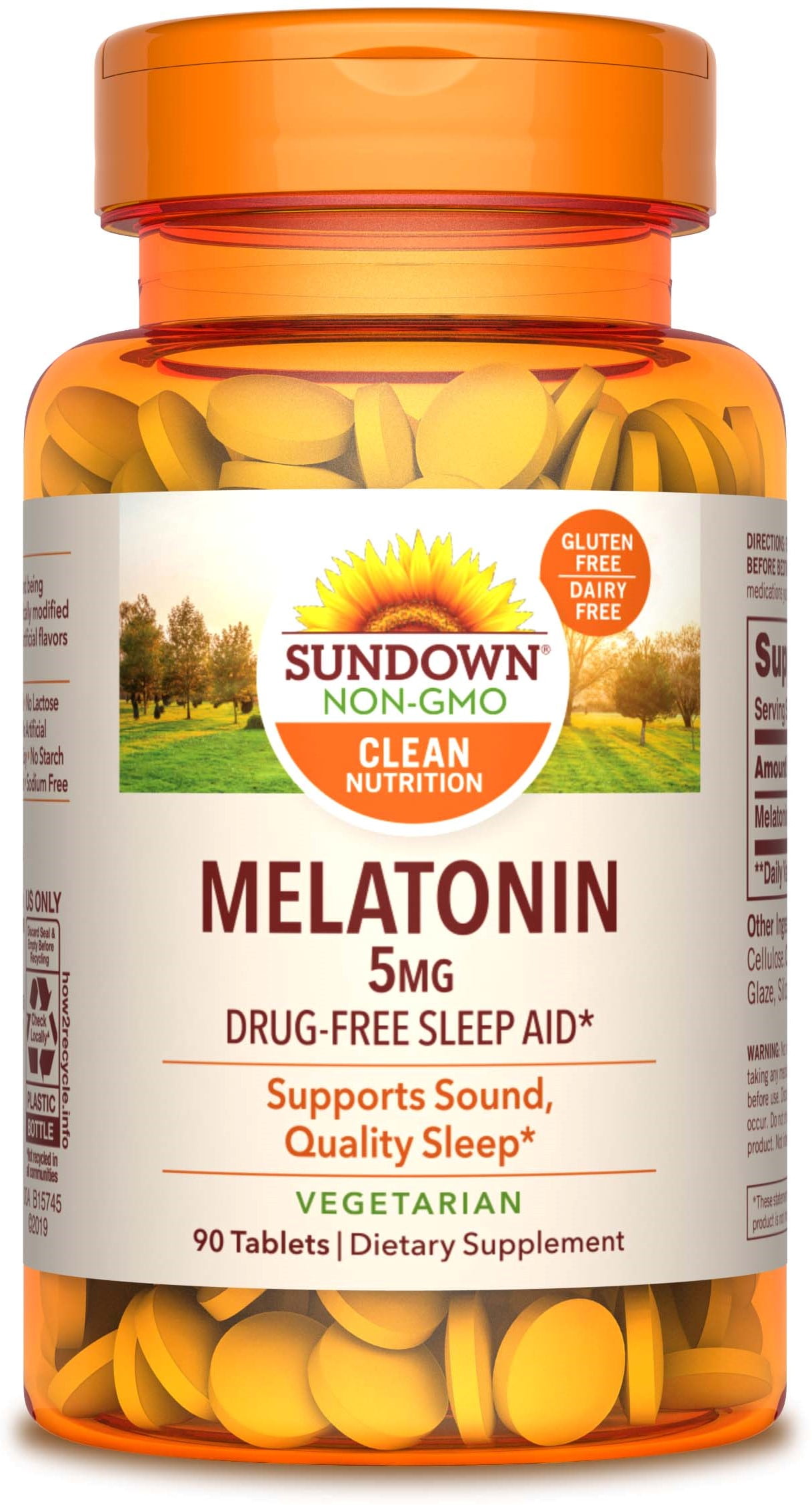 2 Pack - Naturals Melatonin 5 mg Tablets 90 ea