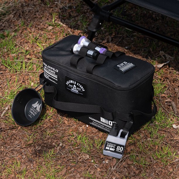 Bolsa de almacenamiento de campamento Tank de gas de gran capacidad Carry para negros de picnic al aire libre