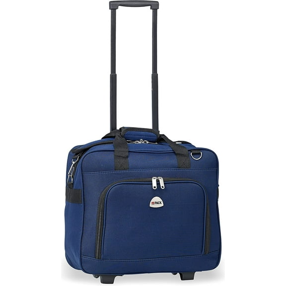 HiPack Multi-use Rolling Trolley Overnight Bag TSA Approved Carry On Navy