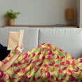 thumbnail image 3 of Fruit Soft Flannel Fleece Throw Blanket, Tropical Nature Fruits with Orange Watermelon and Strawberries Colorful Vegan Food, Cozy Plush for Indoor and Outdoor Use, 50" x 70", Multicolor, by Ambesonne, 3 of 5