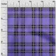 thumbnail image 2 of oneOone Silk Tabby Blue Fabric Tartan Sewing Craft Projects Fabric Prints By Yard 42 Inch Wide, 2 of 4