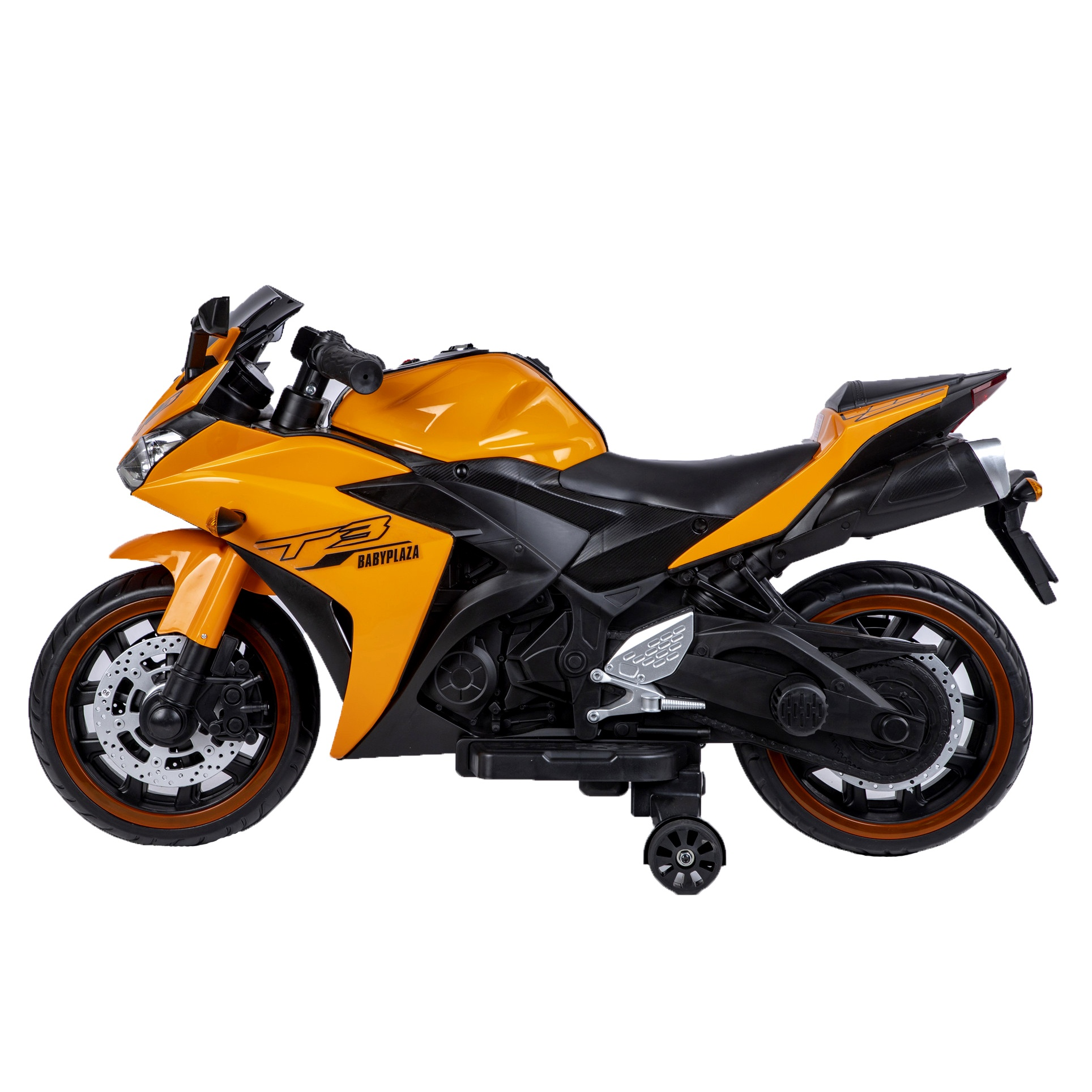 Kids Motorcycle For 3-6, 12V Battery Powered Bike Electric Motorbike, TAMCO Ride on Toys With Training Wheels/Manual throttle/ Drive By Hand /Lighting  Wheels