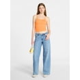 thumbnail image 2 of No Boundaries Cropped Textured Stitch Tank Top, Women's XXS-XXL, 2 of 5