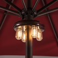 thumbnail image 1 of Luz para sombrilla de patio Nora·Gift con focos LED Edison, color café, 1 of 7