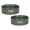 Hunter Green, variant on Bone Dry Ceramic Pet Bowl Set 2 Piece Dinner, Drinks & Dessert, Black, Medium