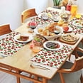 thumbnail image 2 of Red Strawberry Plants Fruit Flower White Pattern Summer Placemats Table Placemats Set Of 4-Linen Kitchen Washable Placemats Table Mats 11.8"x17.7" Non-Slip Heat Resistant, 2 of 6