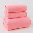 thumbnail image 1 of Nvzi 3 toallas de baño, toalla de mano de algodón súper suave y muy absorbente para ducha, piscina, toalla de mano de 13,78 x 29,53 pulgadas (rosa), 1 of 5