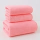 thumbnail image 1 of Nvzi 3 toallas de baño, toalla de mano de algodón súper suave y muy absorbente para ducha, piscina, toalla de mano de 13,78 x 29,53 pulgadas (rosa), 1 of 5