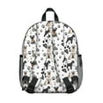 thumbnail image 3 of Schnauzer Dog and Footprints Backpack Backpack for School,Cute School Bag,Schoolbag with Adjustable Shoulder Straps & Padded Back,13.8"x11.4"x6", 3 of 6