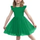 thumbnail image 4 of Vestido de Verano de Manga Corta Moda Primavera Y Verano Manga Corta Cuello Redondo Falda de la Princesa Ruffle para Diario, Viajes, Hogar, Vacaciones, Fiesta de Cumpleaños, 4 of 7