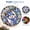 Blue Christmas Snowman, variant on DIY Pearl Diamond Art Painting Light Up Wreath Kit, Special-Shaped Pearl Bead Gem LED String Lights Hanging Ornaments for Adults, Home Front Door Wall Pendant Decor, Jeweled Christmas Tree