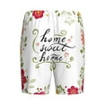 thumbnail image 5 of Fotbe Home Sweet Home Floral Pajama Shorts for Men, Men's Pajama Bottoms, Sleepwear,Short Pajama Pants-XX-Large, 5 of 9