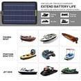 thumbnail image 3 of ECO-WORTHY 12 Volts 10 Watts Portable Power Solar Panel Backup Solar Trickle Charger for Car Boat Automotive RV with Alligator Clip Adapter (10W Portable Solar Panel), 3 of 5