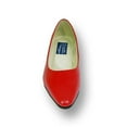 thumbnail image 2 of PEERAGE Gloria Women Wide Width Leather Wedge Pump RED 11, 2 of 6