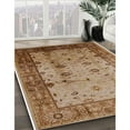 thumbnail image 2 of Ahgly Company Indoor Square Mid-Century Modern Mahogany Brown Oriental Area Rugs, 4' Square, 2 of 6
