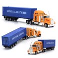 thumbnail image 4 of 1/65 Diecast Alloy Container Truck Engineering Vehicle Model Education Kids Toy, 4 of 5