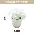 thumbnail image 2 of 2 piezas de simulación de hortensias pequeñas, bonsái, flores de seda, planta verde de simulación, decoración de interiores, planta artificial, planta en maceta, 2 of 5