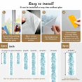 thumbnail image 6 of Teal Blue Eucalyptus Leaves Window Privacy Film, Spring Summer Botanical Floral Static Cling UV Sun Blocking Heat Control Window Tint, Non-Adhesive One Way Windows Privacy Cover 17.7''x78.7'', 6 of 7