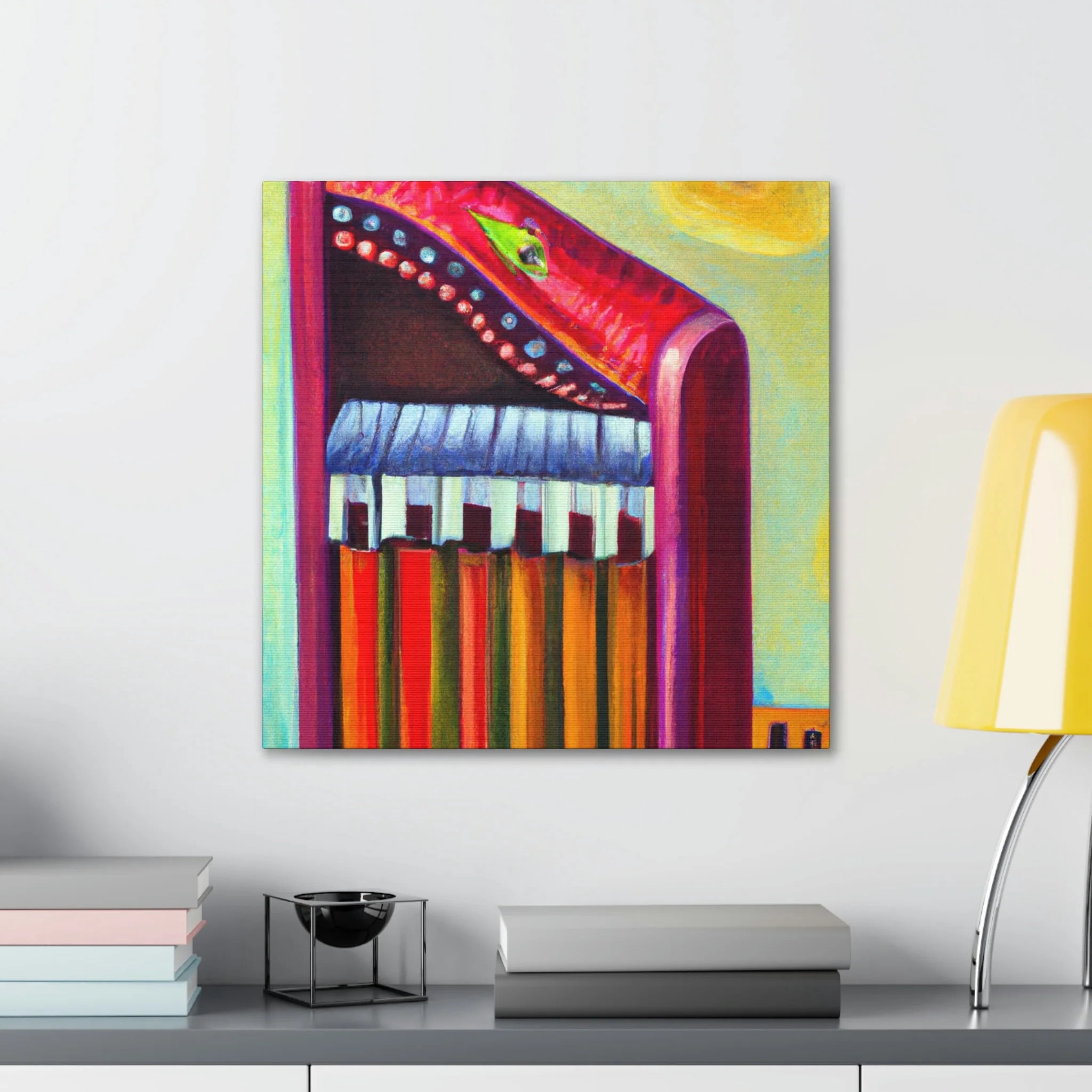 Harmonica in Reflection - Canvas