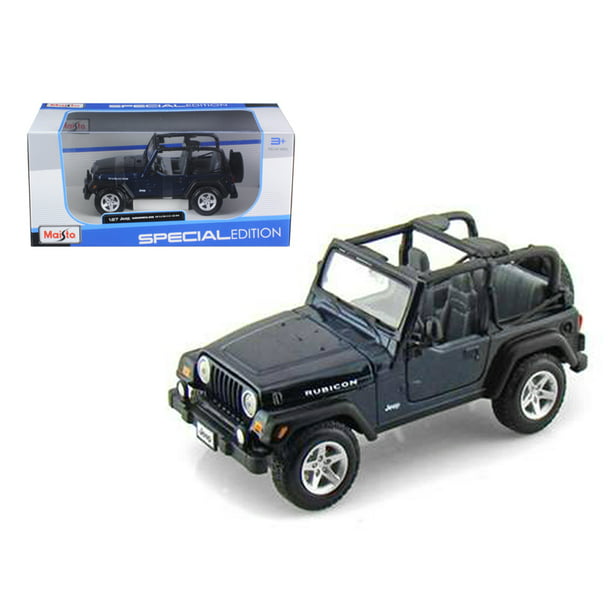 Jeep Wrangler Rubicon Dark Blue 1/27 Diecast Model Car by Maisto -  