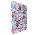 thumbnail image 4 of Miumaeov 12pcs Pink Blue Artificial Silk Flowers 15 x 23ft UV Protected Wall Backdrop Panels, 4 of 13
