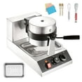 thumbnail image 4 of KFFKFF 1300W Rotatable Non-Stick Waffle Iron 120V Commerical Round Waffle Maker, 4 of 9