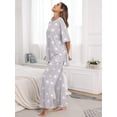 thumbnail image 3 of MINTREUS Lounge Sets for Women Knit Short Sleeve Tops and Long Pants Soft Comfy Pajamas Set Oversized 2 Piece Outfits S-2X, 3 of 8