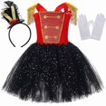 thumbnail image 1 of Disfraz de maestro de ceremonias de circo brillante para niños, vestidos de fiesta de carnaval, soldado Cascanueces, vestido tutú para Cosplay, ropa elegante para niñas, 1 of 5