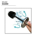 thumbnail image 6 of Square Chrome Metal Toilet Brush and Holder - Modern Bathroom Cleaning Tool with Sturdy Handle, Splash Guard, Removable Inner Protection, Contemporary Style - Fits Minimalist Decor, 6 of 7