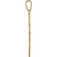 thumbnail image 3 of 14K Yellow Gold Etched Floral Cross Pendant (28 X 15) Made In United States xr138, 3 of 6