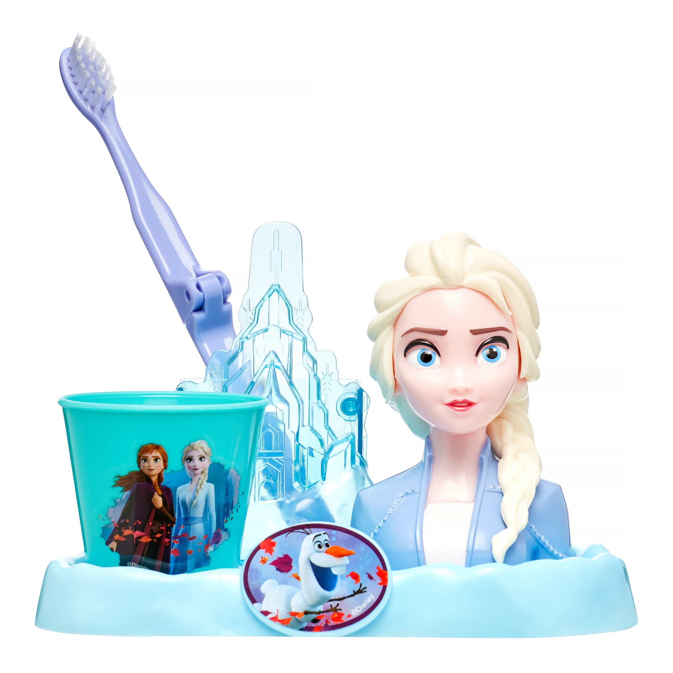 Disney Frozen II 3-Piece Great Smile Elsa Toothbrush and Holder Set - image 3 of 6