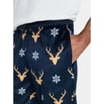 thumbnail image 4 of Men's Christmas Print Fleece Jogger Sleep Pants from Holiday Time, Sizes S-2XL, 4 of 5
